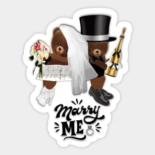 Marriage Proposal. Marry Me Sticker